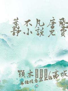 叶不凡唐飞雪李静小说免费阅读