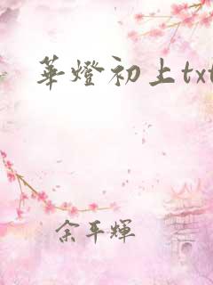 华灯初上txt