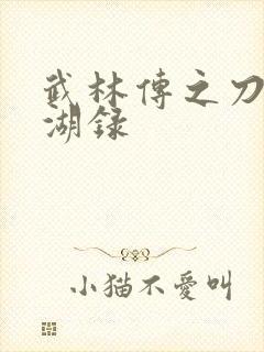 武林传之刀剑江湖录