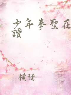 少年拳圣在线阅读