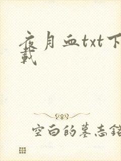 夜月血txt下载