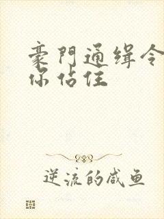 豪门通缉令老婆你站住