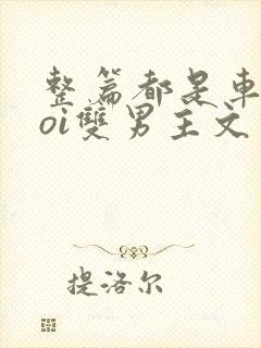 整篇都是车的doi双男主文