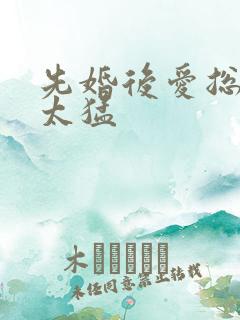 先婚后爱总裁别太猛