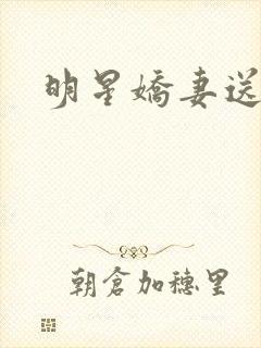 明星娇妻送上门