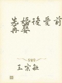 先婚后爱前妻难再娶