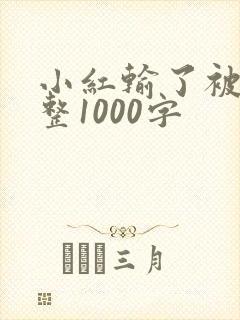 小红输了被小明整1000字