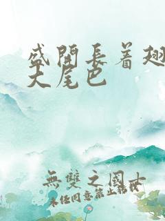 盛开长着翅膀的大尾巴