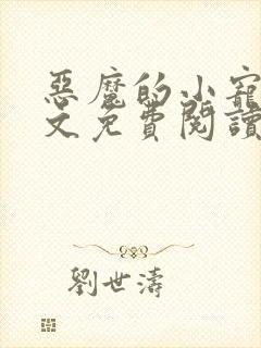 恶魔的小宠儿全文免费阅读