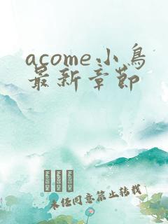 acome小鸟最新章节