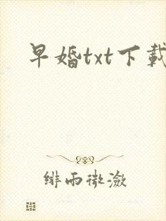 早婚txt下载