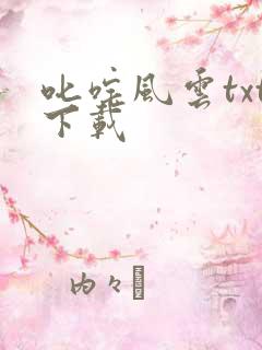 叱咤风云txt下载