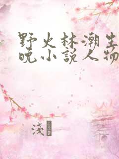 野火林潮生林晚晚小说人物野火