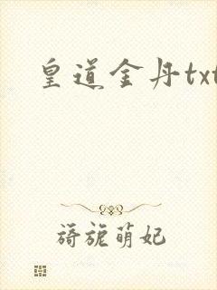 皇道金丹txt