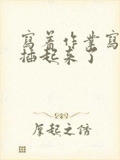 写着作业写着就插起来了