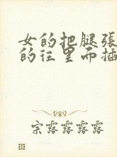 女的把腿张开男的往里面插