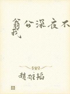 翁公深夜不停要我