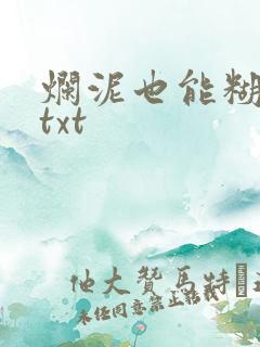 烂泥也能糊上墙txt