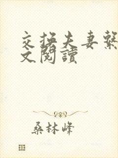 交换夫妻系列全文阅读