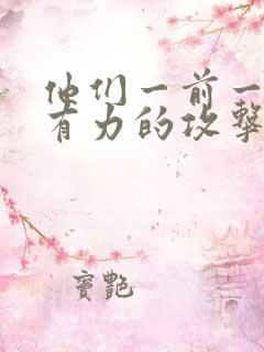 他们一前一后的有力的攻击我