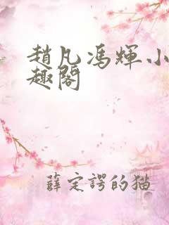 赵凡冯辉小说笔趣阁