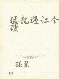 猛龙过江全文阅读