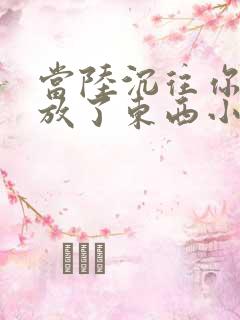 当陆沉往你里面放了东西小玩具