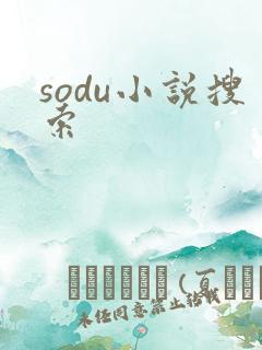 sodu小说搜索