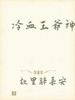 冷血王爷神医妃