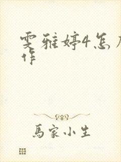 雯雅婷4怎么操作