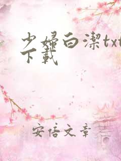 少妇白洁txt下载