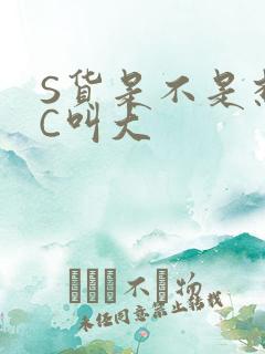 S货是不是想挨C叫大