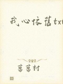 我心依旧txt