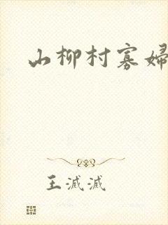山柳村寡妇情史
