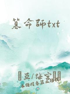 篡命师txt