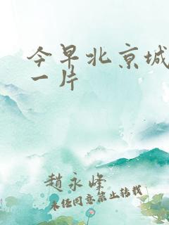 今早北京城哭声一片