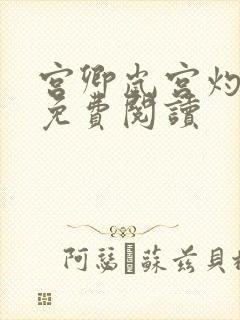 宫卿岚宫灼小说免费阅读