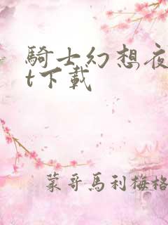 骑士幻想夜txt下载