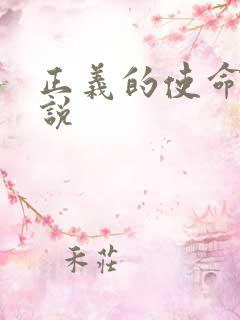 正义的使命 小说