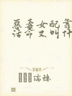恶毒女配靠JY活命又叫什么