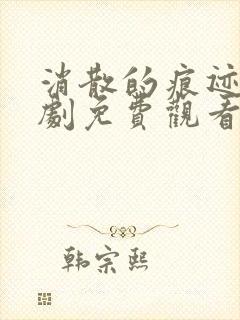 消散的痕迹电视剧免费观看完整版