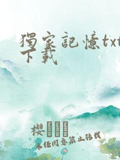 独家记忆txt下载