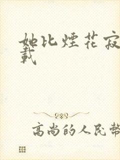 她比烟花寂寞下载