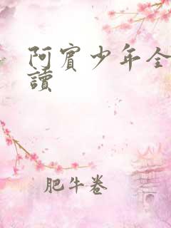 阿宾少年全文阅读