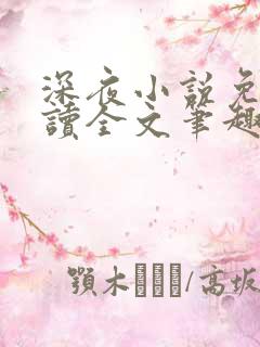 深夜小说免费阅读全文笔趣阁