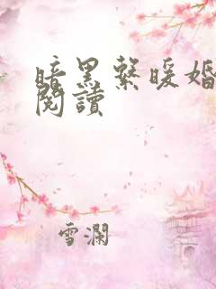 暗黑系暖婚免费阅读