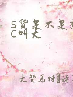 S货是不是想挨C叫大