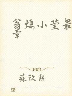 翁熄小莹最新节章