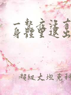 一整夜没有从你身体里退出来