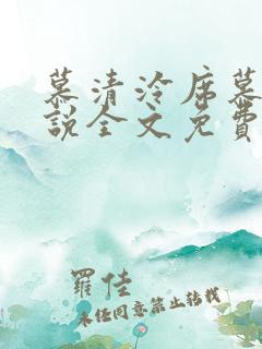 慕清泠席慕深小说全文免费阅读